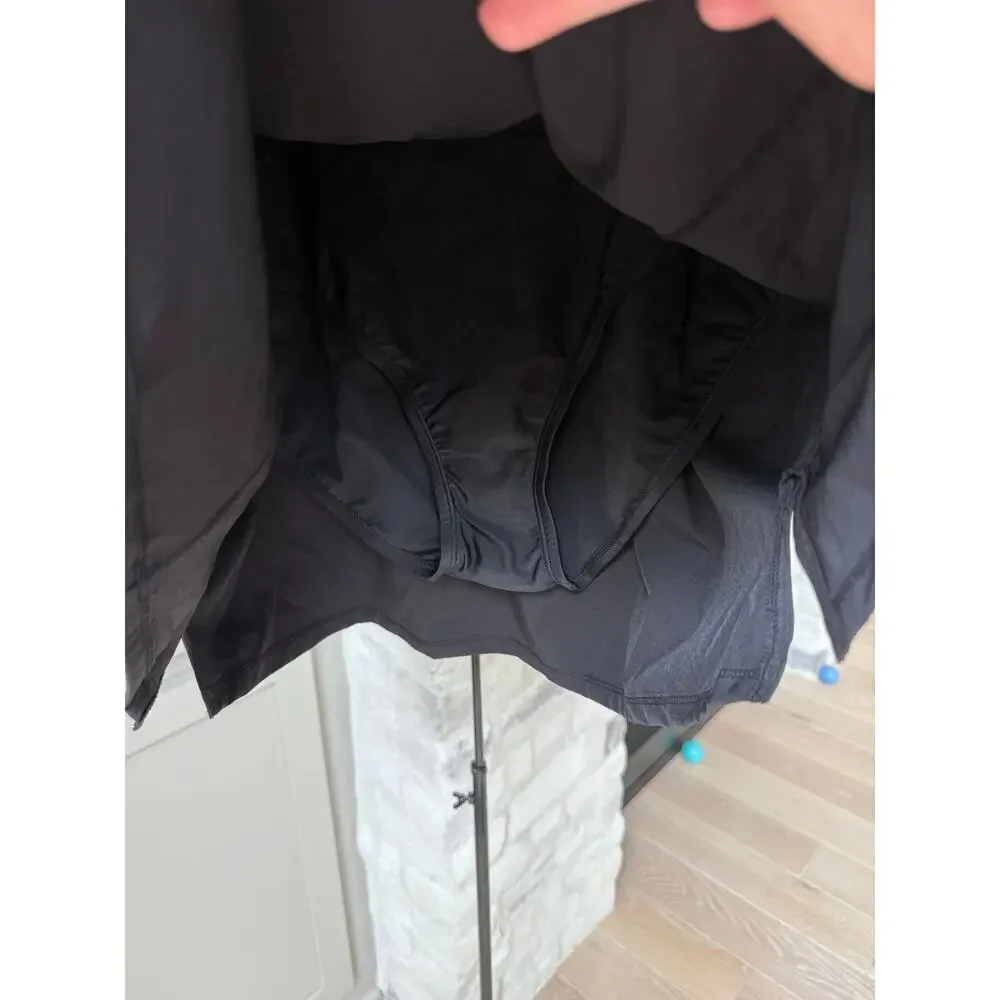Kona Sol Women's Black Drawstring Waist Swim Skirt Size XL - Picture 3 of 7